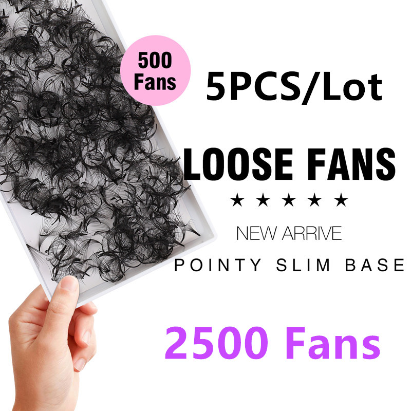 Eyelash Extension Medium - TDANCE 2500 Losse Fans Puntige Basis
