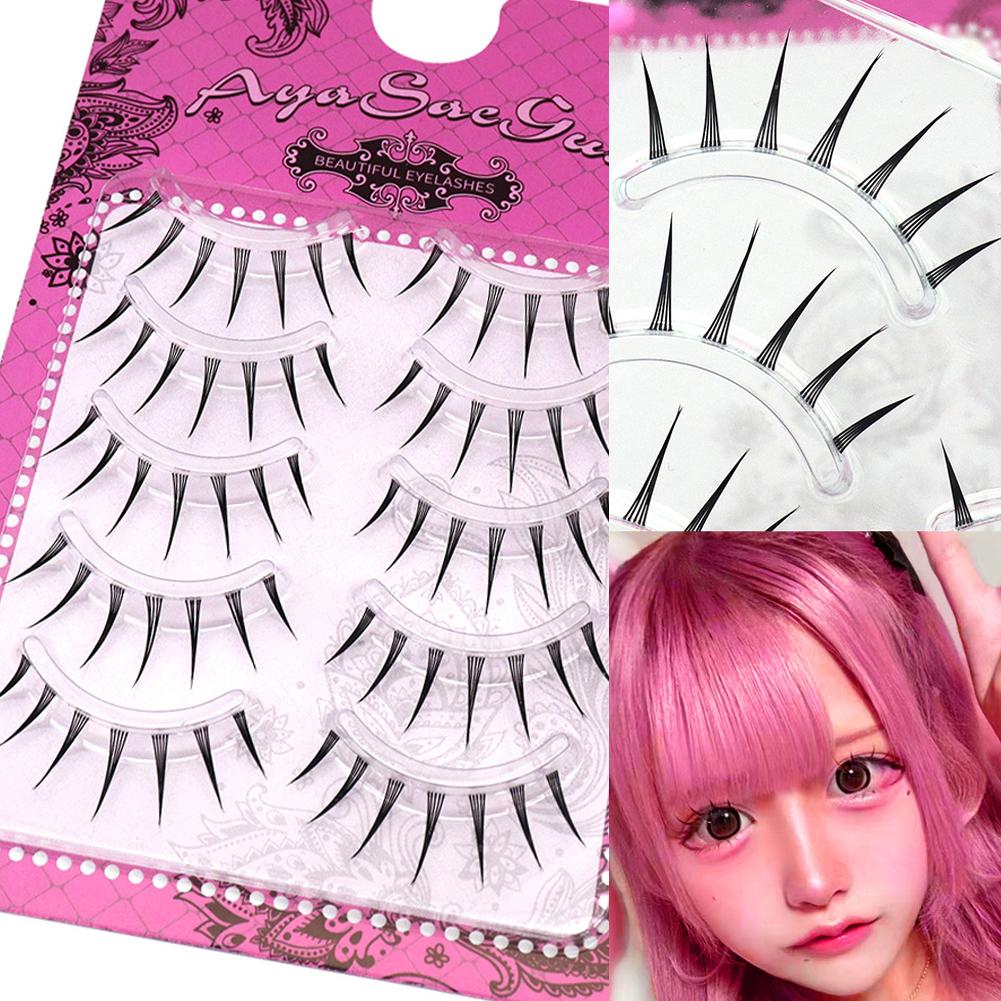 Eyelash Extension Doll Eye - Een Stuk Valse Wimpers Zwarte Stem