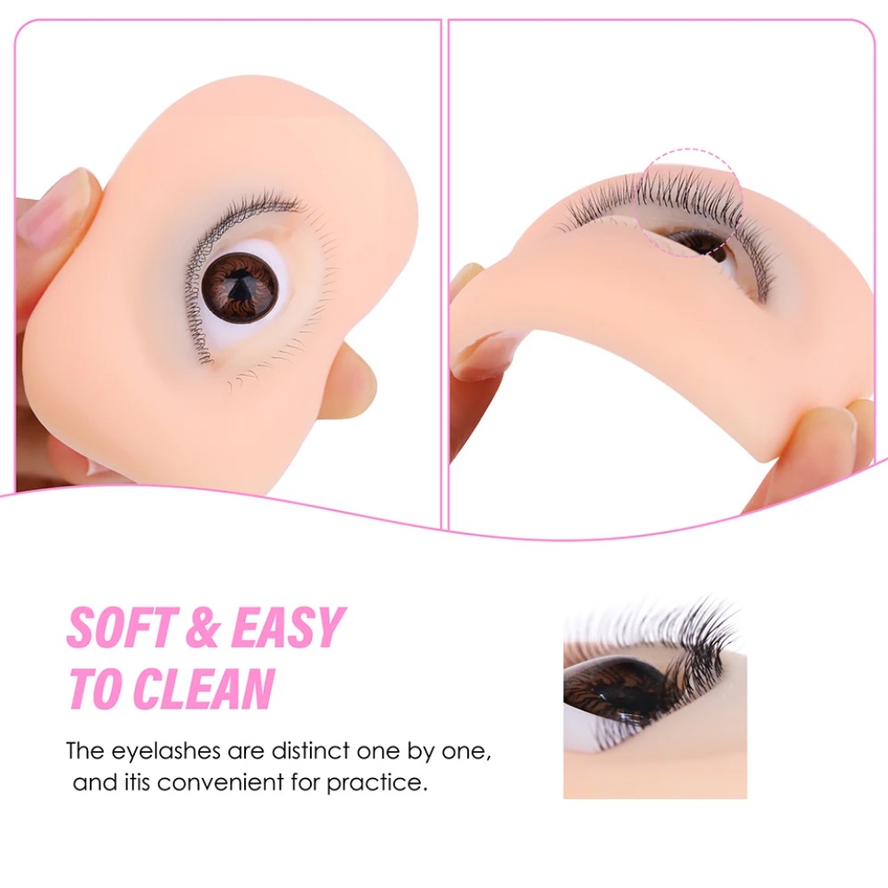 Eyelash Extension Doll Eye - 3 Lagen Herbruikbare Wimpers Siliconen Mannequin