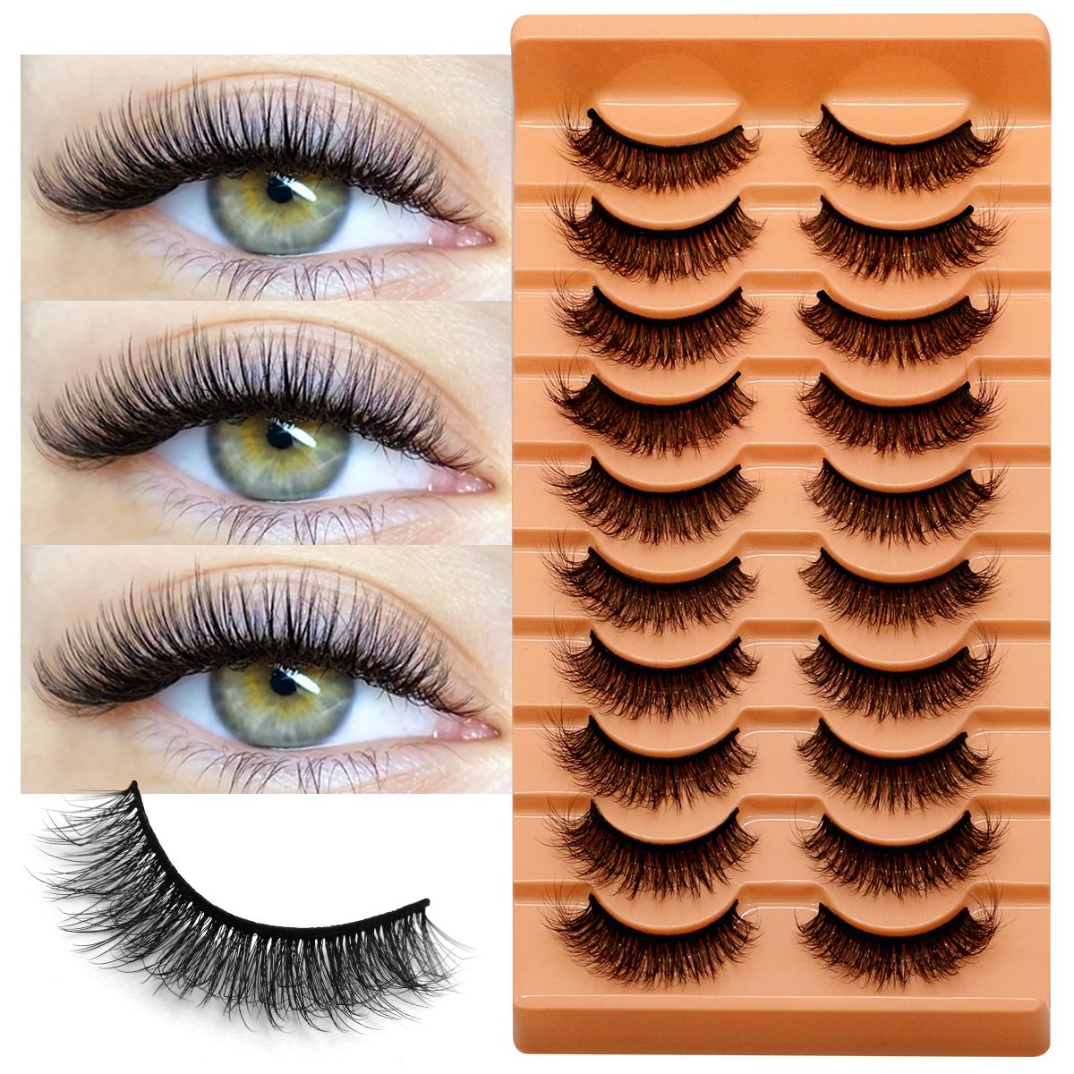 Faux Mink Lash - 10 Paar Wimperextensions 6D Faux Mink
