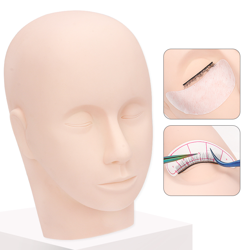 Eyelash Extension Class - 1 stuks oefenhoofd voor wimperverlenging, wimperlifting,