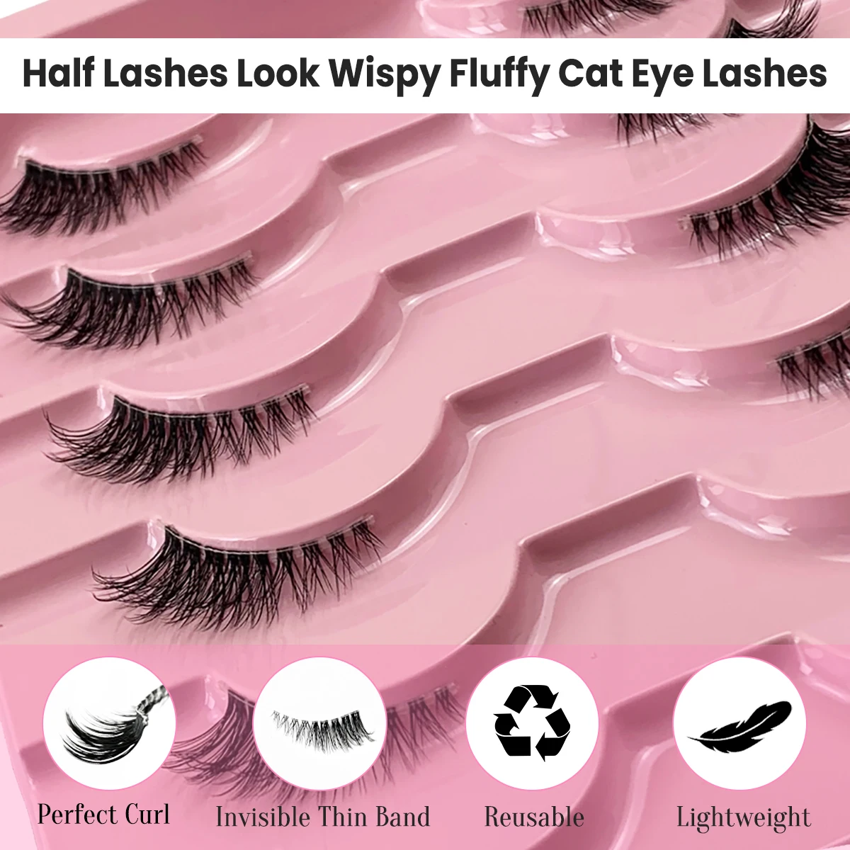 AMSDCN 10 paar 3D synthetische - Eyelash Extension Medium recensie en prijs