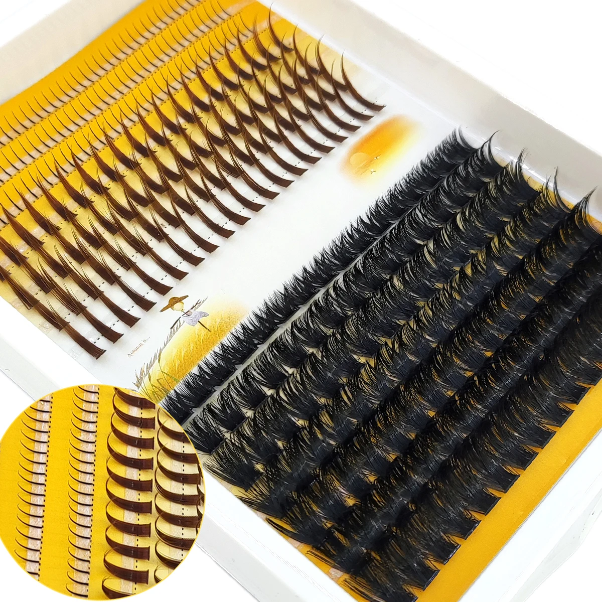 AMSDCN 60D-120D wimpercluster  - Eyelash Extension Doll Eye recensie en prijs