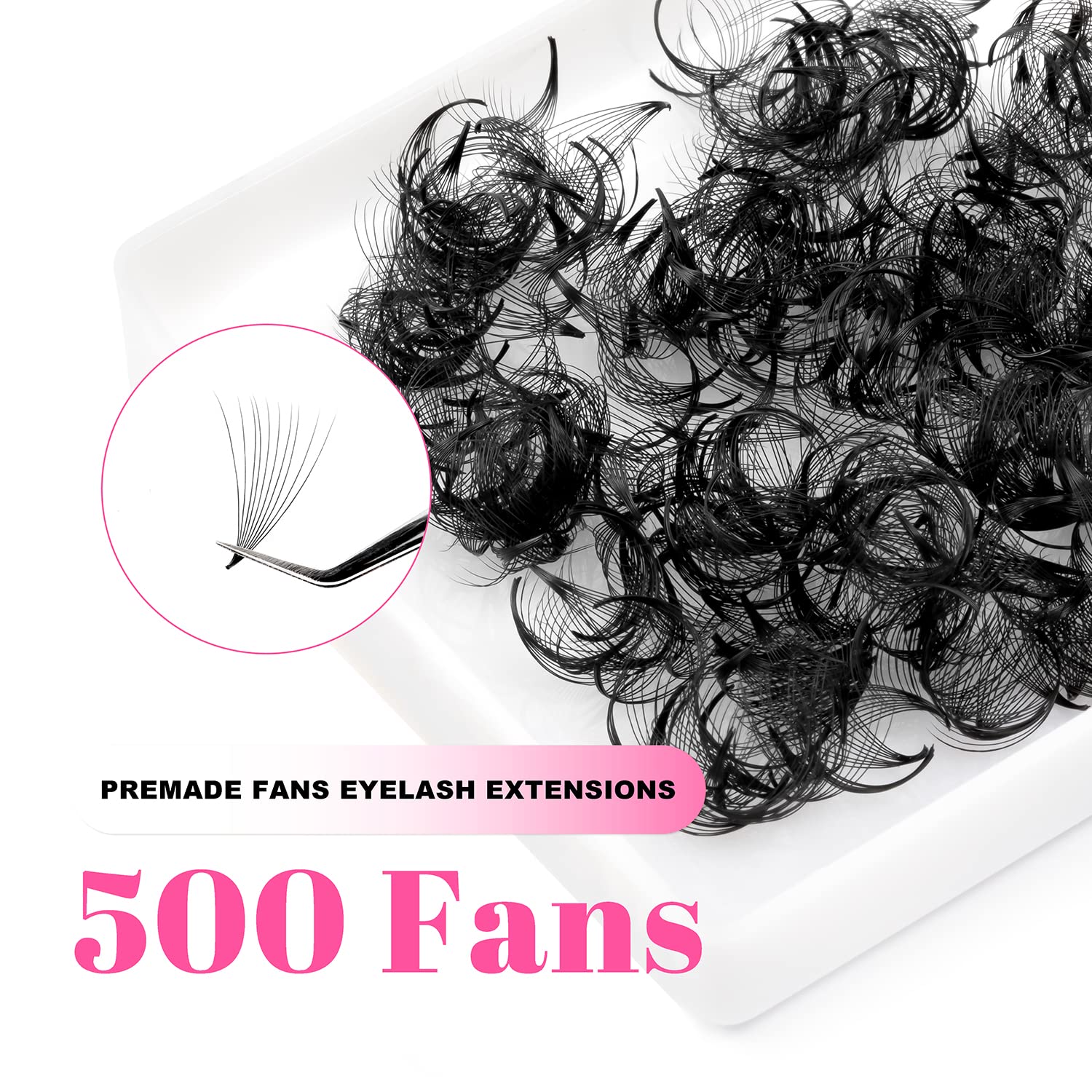 TDANCE 500 Fans Puntige Basis  - Eyelash Extension Medium recensie en prijs