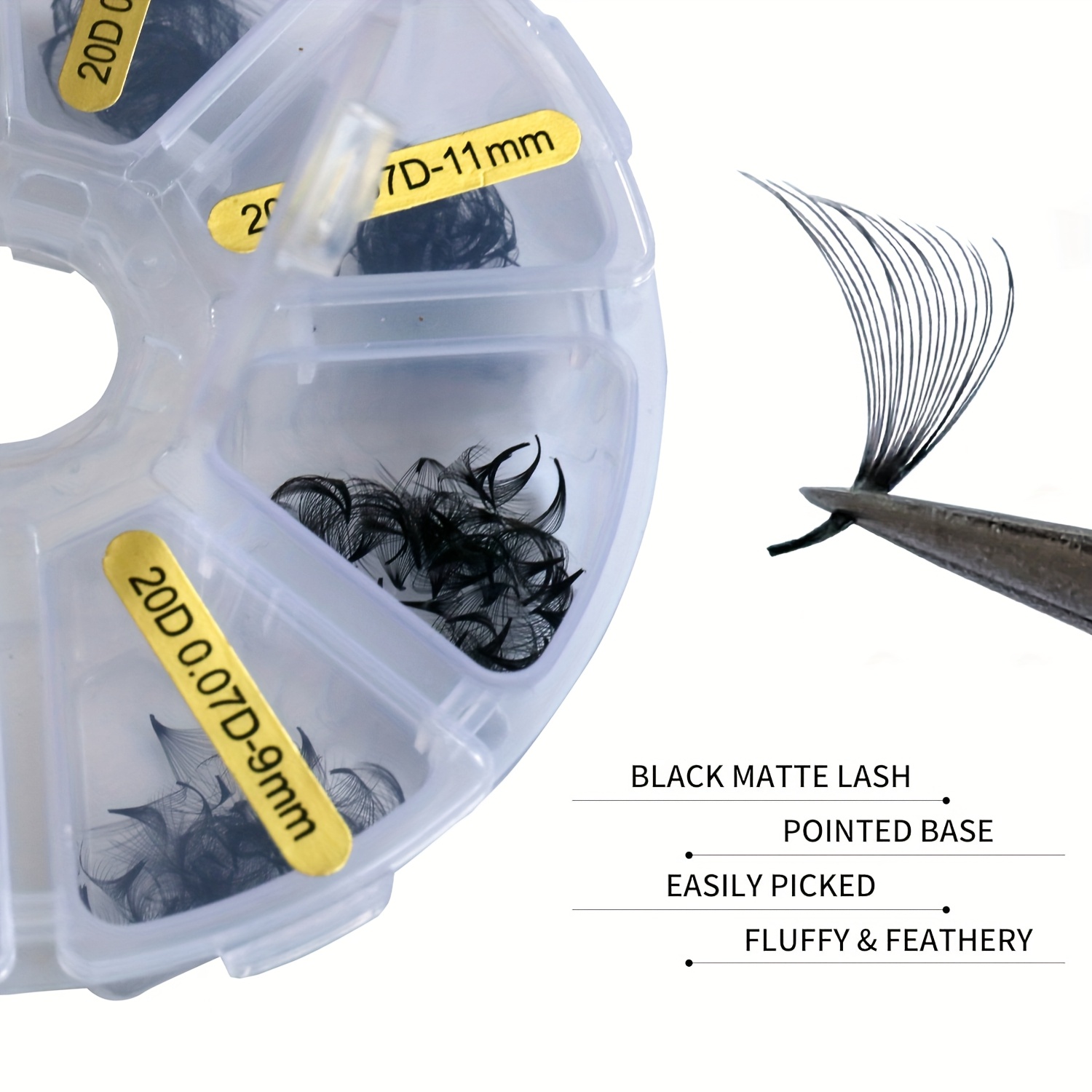 Sackvis 480 fans losse 8-15 mm - Eyelash Extension Medium recensie en prijs