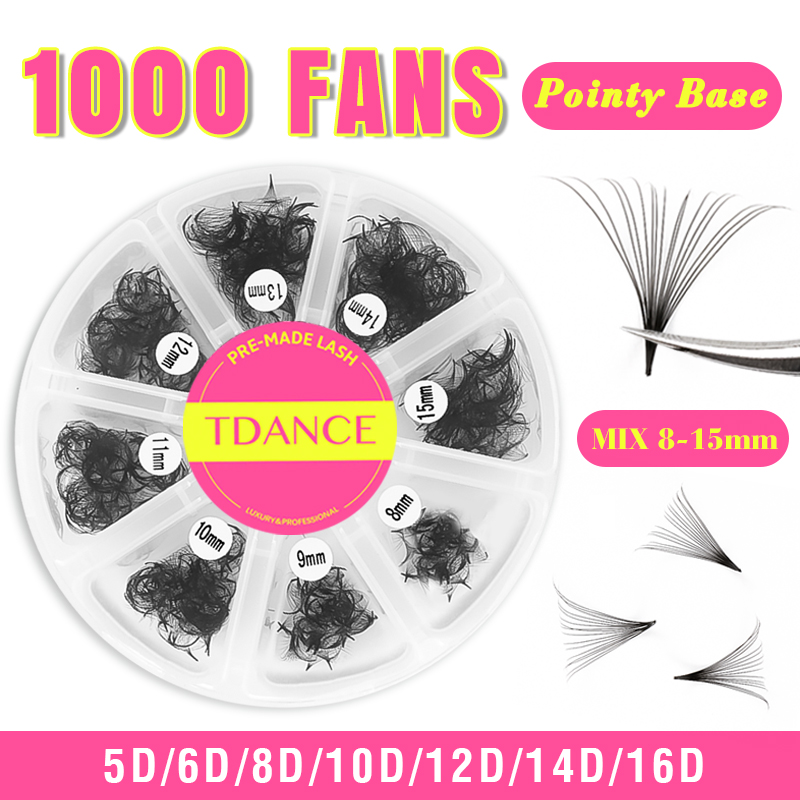 TDANCE 1000 Fans Losse Fan Gem - Eyelash Extension Medium recensie en prijs