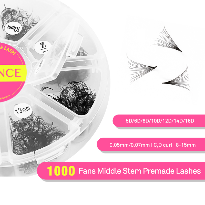 TDANCE 1000 Fans Losse Fan Gem - Eyelash Extension Medium recensie en prijs